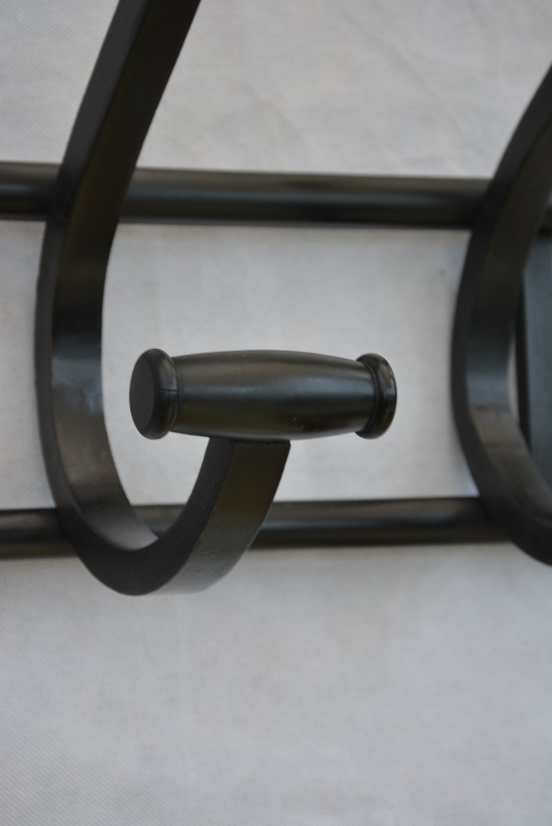 Ebonised Bentwood Coat Rack Coat Hooks - Image 4